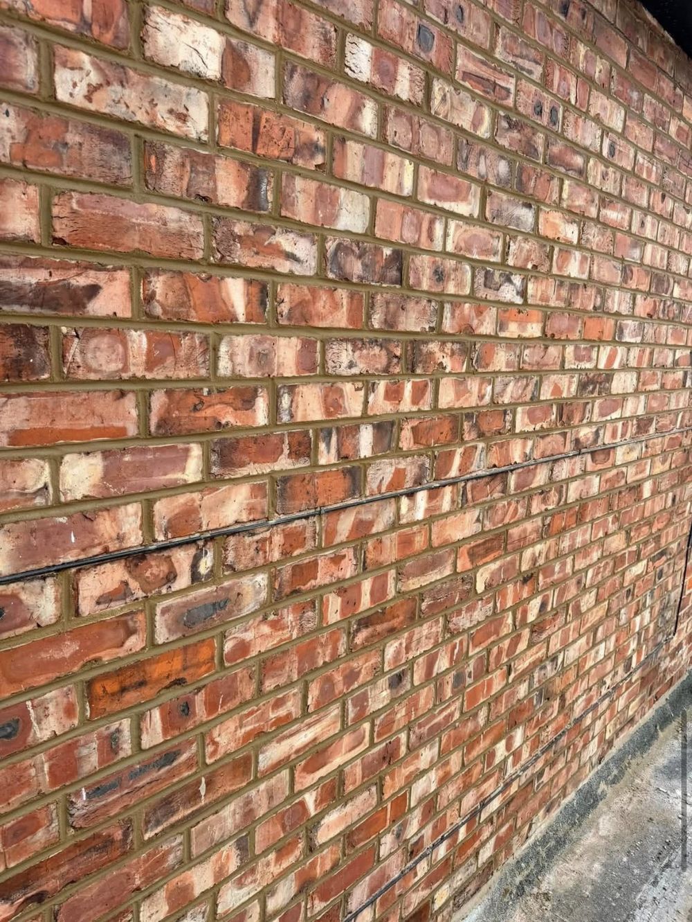 Reclaimed brick close-up