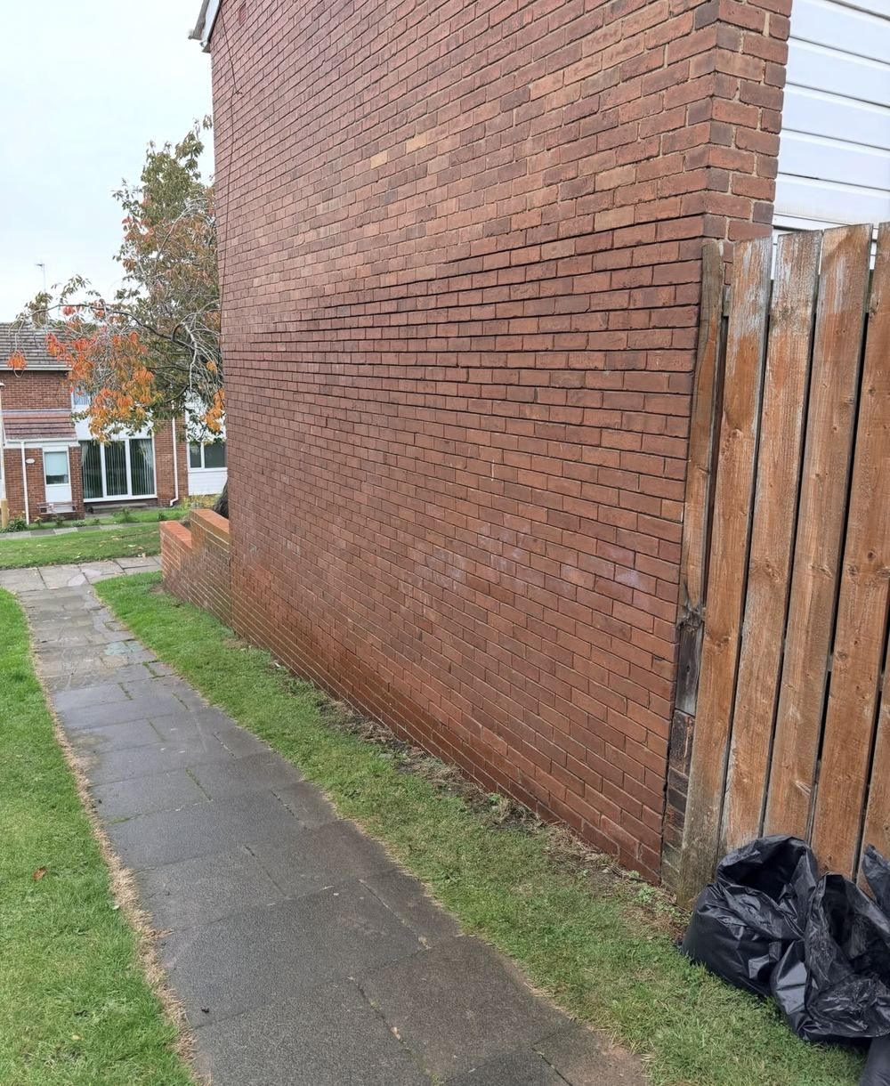 Gable end before