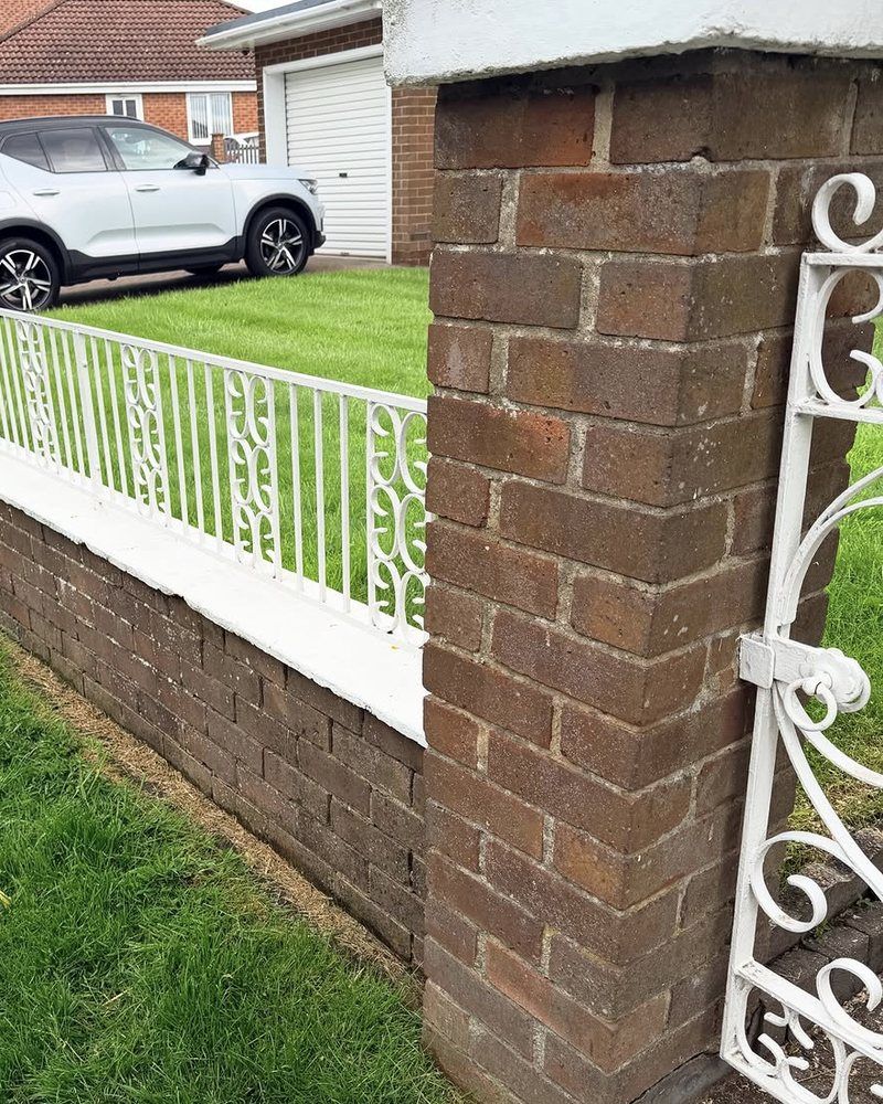 Garden wall before
