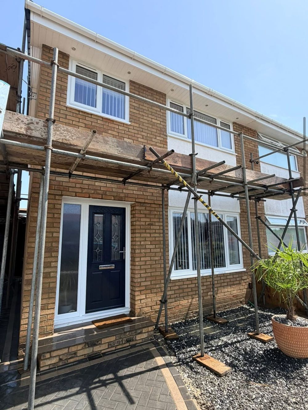 Front elevation finished