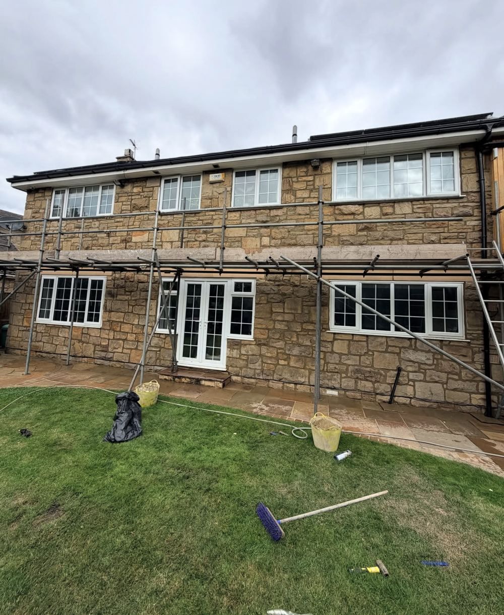 Stone house after